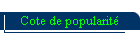 Cote de popularit